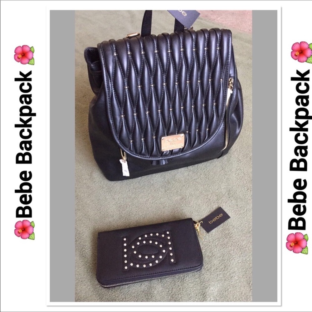 Bebe Diamond Quilt Backpack. Large